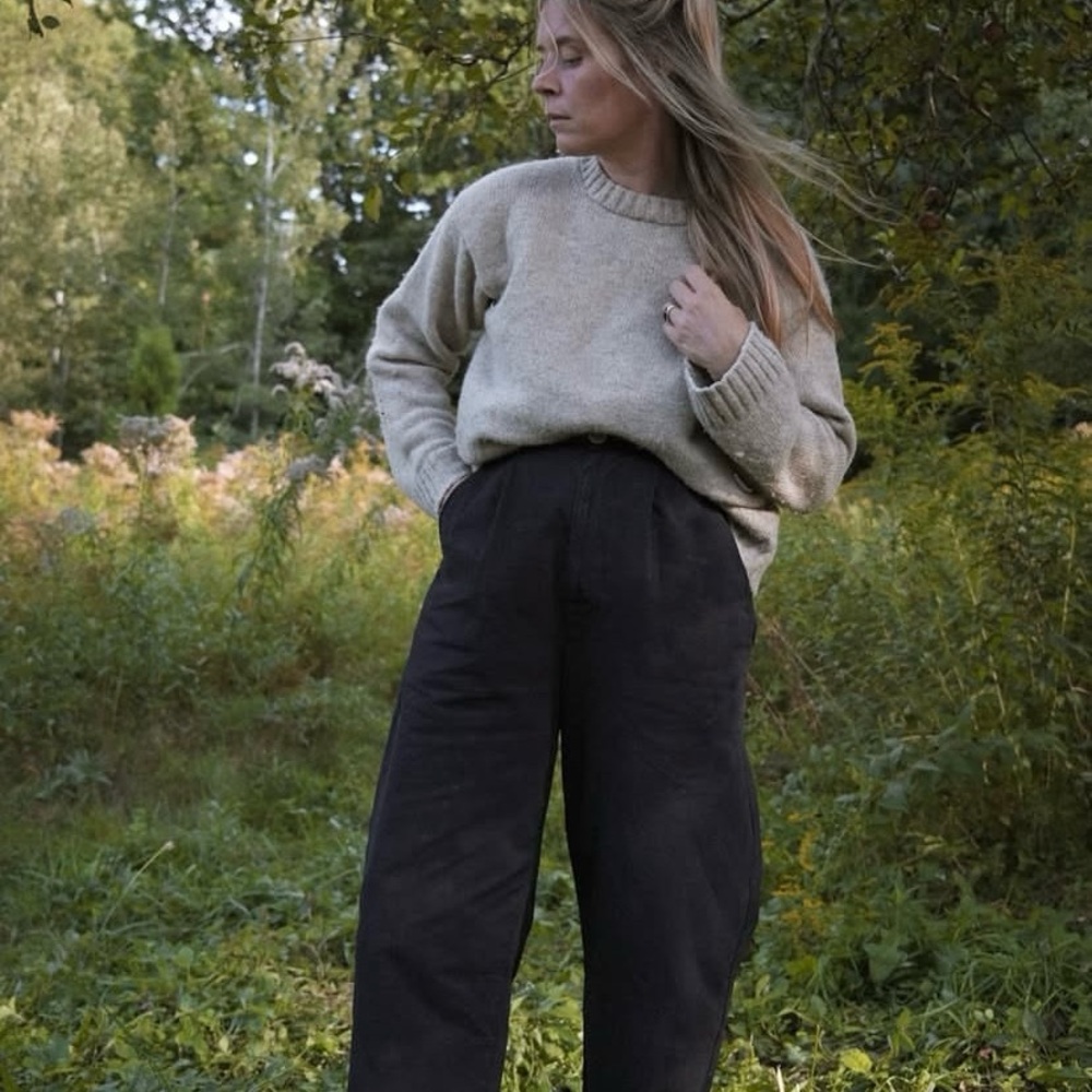 SOLD Rudy Jude pleated trousers in black indigo